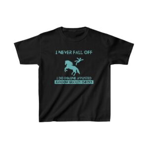 I Never Fall Off - Kids Heavy Cotton Tee